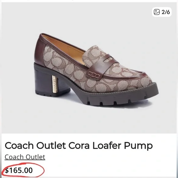 Coach Outlet Women’s Cora Loafer Pumps 8.5 - Picture 3 of 9